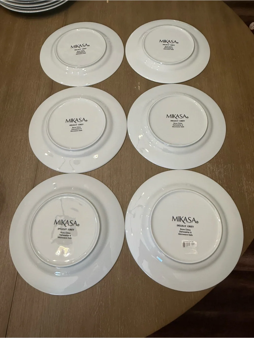 Mikasa delray gray salad Plates - Set of 6